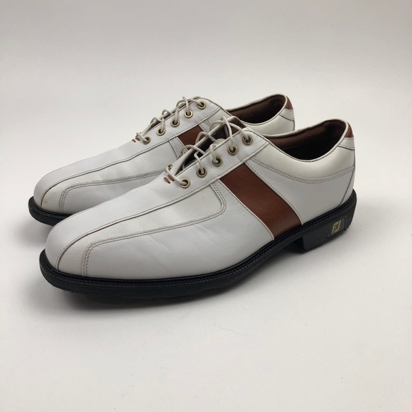 FootJoy FJ Icon Men's Leather Golf Shoes Size 9 - Picture 2 of 8